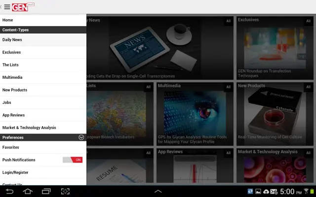 GEN android App screenshot 1